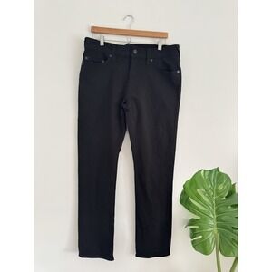 True Religion Geno No Flap Body Rinse Black Relaxed Slim Jeans 33x32